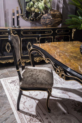 Krzesło do jadalni Luxury Classic Krzesła z Drewno Design Krzesło drewniane Meble