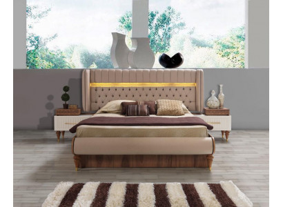Łóżko Podkładka Design Luxury Double Hotel Chesterfield Drewno Meble Nowe