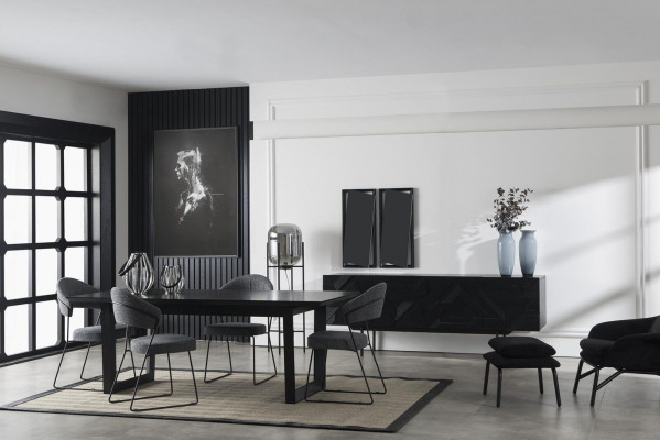 Luksusowa Podkładka Fotel Krzesła Loft Designerska Szara Kuchnia Skórzana Krzesło Meble