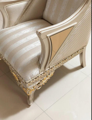 Fotel Meble Jednoosobowa ObrotowaFotel Sofa 1 miejsce siedzące Salon Nowoczesny