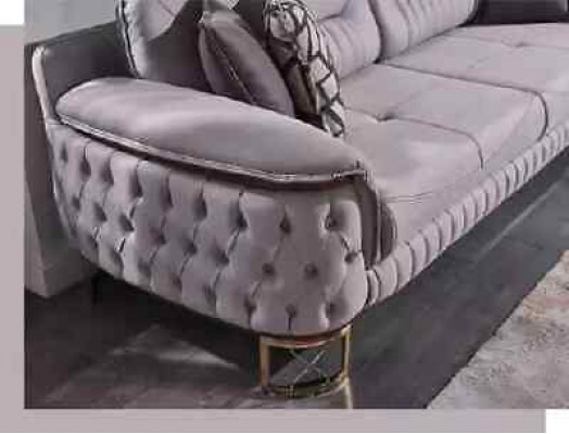 Brown Chesterfield Zestaw sofowy 3+3+1 miejsce do siedzenia, designerskie kanapy 3 sztuki