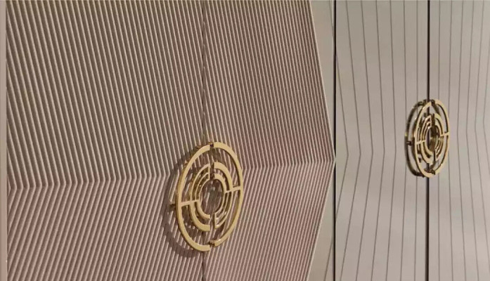 Szafka Drewniana Beżowa Sypialnia Meble Szafka Ze Stali Nierdzewnej
