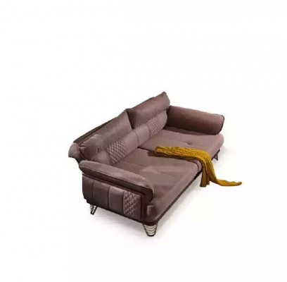 Beżowa trzyosobowa luksusowa sofa nowoczesna sofa do salonu 3-miejsce siedzące w stylu