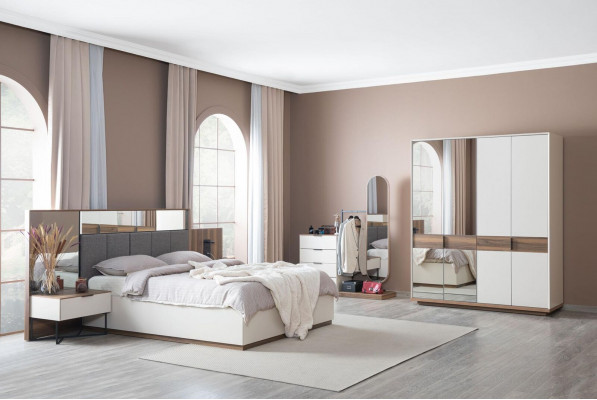 Łóżko Design Nowoczesne Podwójne łóżka Sypialnia Eleganckie Meble Nowe