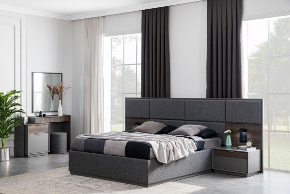 Łóżko Podkładka Design Luksusowe podwójne łóżko Sleep Pokój Modern Meble
