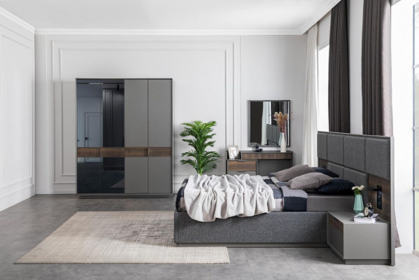 Łóżko Podkładka Design Luksusowe podwójne łóżko Sleep Pokój Modern Meble