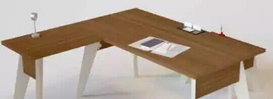 Biurko narożne Designerskie meble drewniane Biurko Studium Tabela Nowy