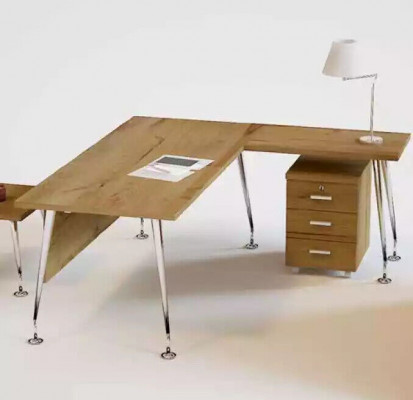 Klasyczne designerskie meble biurowe Biurko narożne stół roboczy Drewno Meble