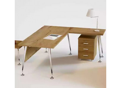 Klasyczne designerskie meble biurowe Biurko narożne stół roboczy Drewno Meble