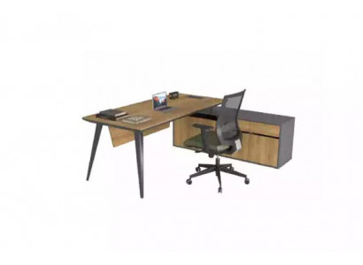 Biurko narożne Office Tabela Braun Duży Boss stoły Biurko Meble
