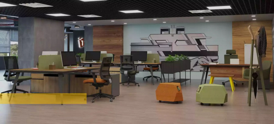 Biurko narożne Office Tabela Braun Duży Boss stoły Biurko Meble