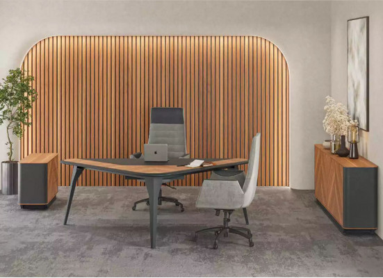 Komoda biurowa Kredens Design Meble Szafa Komoda New Office Brown