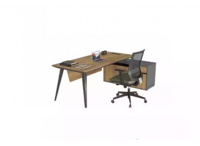 Biurko narożne Office Tabela Duży Boss stoły Biurko Meble Braun