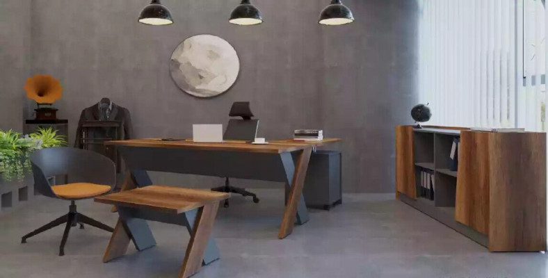 Luksusowe Biurko Drewno stoły Biuro Tabela Designer stoły Brown nowe