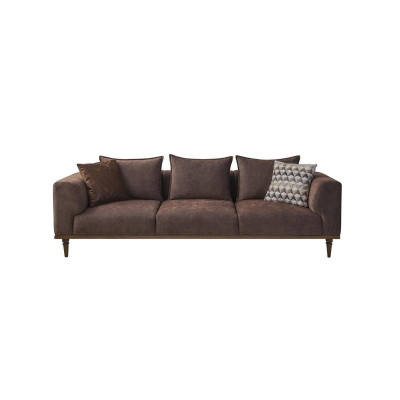 Sofa czteroosobowa 4 miejsce do siedzenia kanapa brązowa sofa tapicerowana sofa nowoczesna