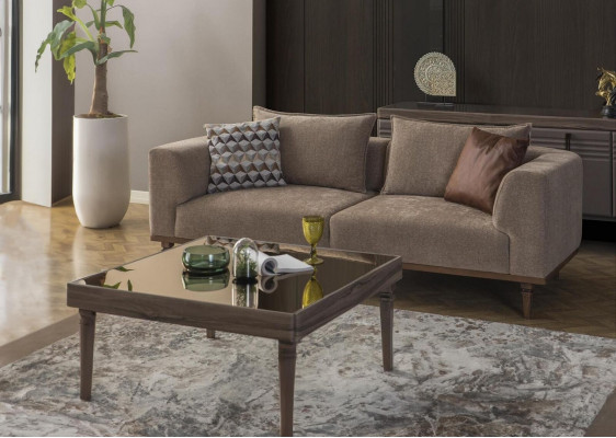 Sofa trzyosobowa 3 miejsce siedzące sofa materiałowa sofa tapicerowana szara nowoczesny materiał nowy