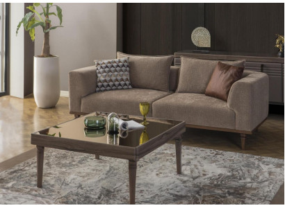 Sofa trzyosobowa 3 miejsce siedzące sofa materiałowa sofa tapicerowana szara nowoczesny materiał nowy