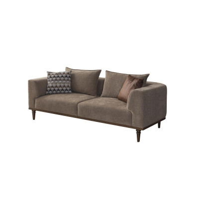 Sofa trzyosobowa 3 miejsce siedzące sofa materiałowa sofa tapicerowana szara nowoczesny materiał nowy