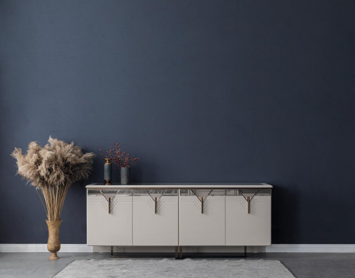 Komoda Kredens szafka drewniana Kredens Szafa Drewno Biały Moderne