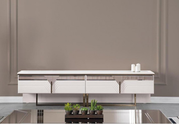 Kredens RTV Szafka RTV Szafka Drewniana Szafa Drewno Biały Design