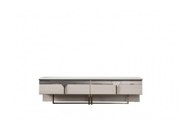 Kredens RTV Szafka RTV Szafka Drewniana Szafa Drewno Biały Design