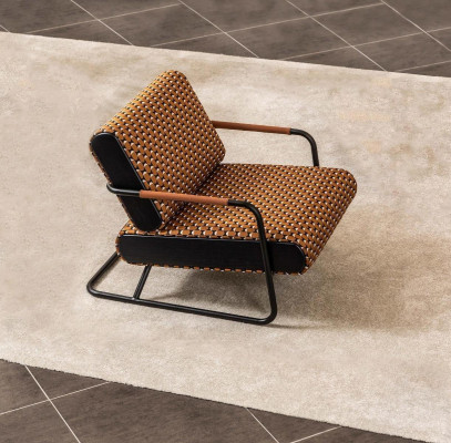 Fotel EarsFotel 1 miejsce do siedzenia Orange Classic Living Room Material Design