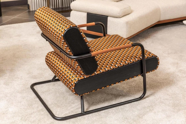 Fotel EarsFotel 1 miejsce do siedzenia Orange Classic Living Room Material Design