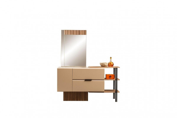 Toaletka Toaletka Stół konsolowy Drewno Sypialnia Beige Modern