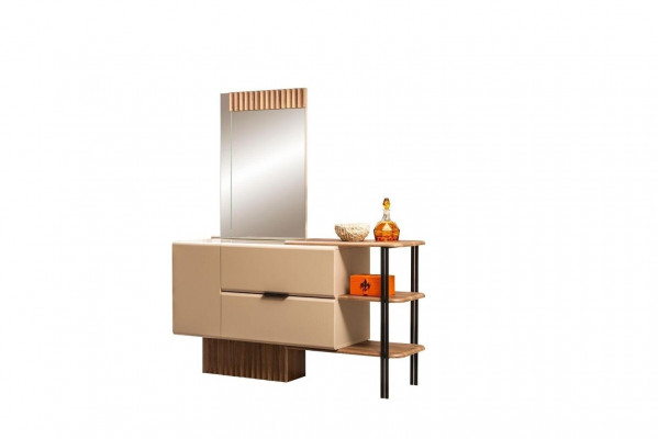 Toaletka Toaletka Stół konsolowy Drewno Sypialnia Beige Modern