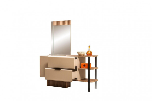 Toaletka Toaletka Stół konsolowy Drewno Sypialnia Beige Modern