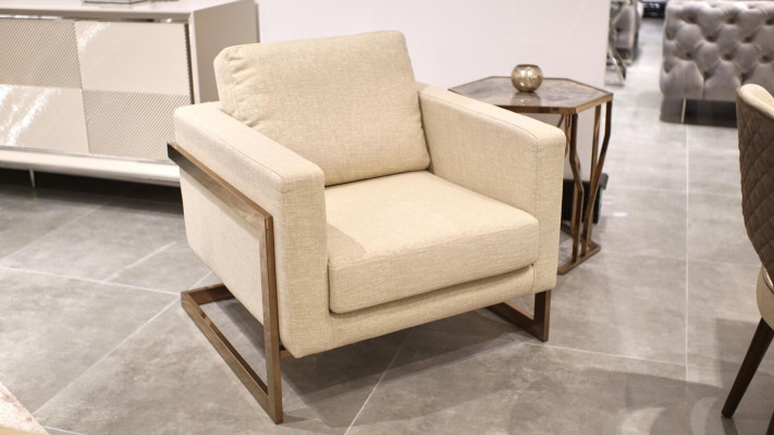 Luksusowe meble do salonu Fotel Design Nowoczesne meble tapicerowane tekstylne
