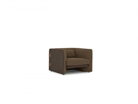 Braun Fotel Meble do Salonu Luksusowe Włókiennicze Meble tapicerowane Nowoczesny Design