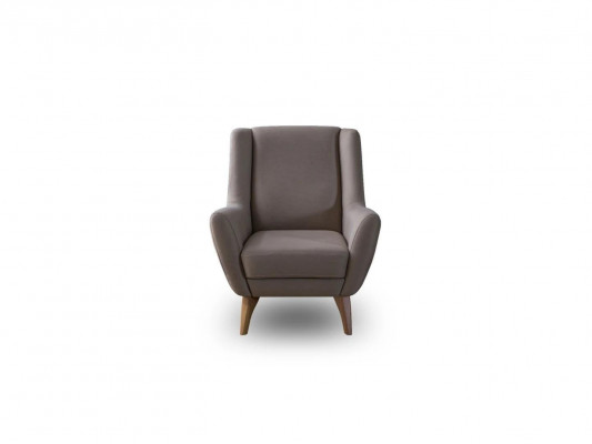 Luksusowy Fotel Szary sztuczna skóra Design Meble Meble do Salonu Meble tapicerowane