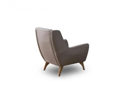 Luksusowy Fotel Szary sztuczna skóra Design Meble Meble do Salonu Meble tapicerowane