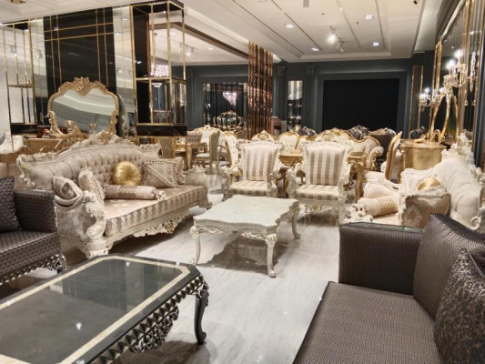 Designerski Zestaw do Salonu Sofy Stylowy Fotel Nowoczesny stolik kawowy Zestaw sofowy