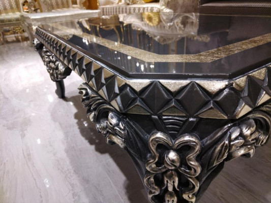 Design Mebel Zestaw do salonu Zestaw sofowy 2x Sofa + 2x Fotel + Zestaw kawowy