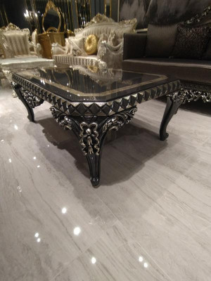 Design Mebel Zestaw do salonu Zestaw sofowy 2x Sofa + 2x Fotel + Zestaw kawowy