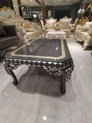 Design Mebel Zestaw do salonu Zestaw sofowy 2x Sofa + 2x Fotel + Zestaw kawowy
