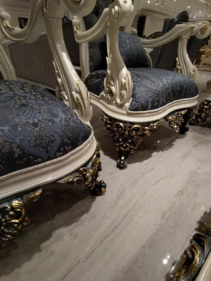 Nowoczesny 4-częściowy zestaw do salonu stylowe 2x sofy designerskiego Fotel nowość