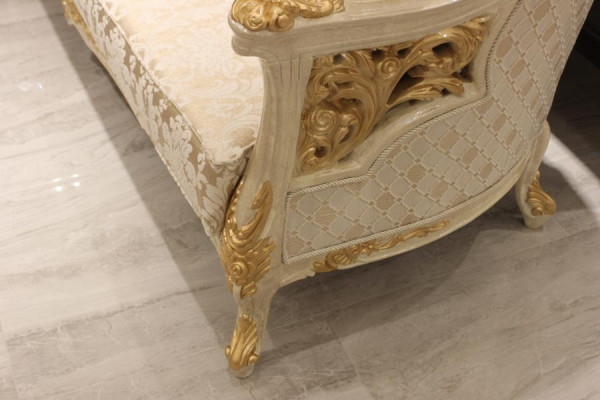 Nowoczesny luksusowy zestaw sofowy 2x Sofa 3 miejsce do siedzenia Zestaw do salonu Noble Krzesło