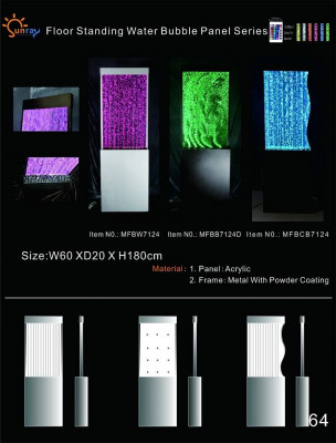 Designerskie ścianki działowe luksusowe słupy wodne ścianki działowe 60x180cm xxl