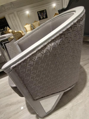 Design Nowoczesny Zestaw do Salonu Zestaw sofowy 3+3+1+1 Szary Zestaw mebli do salonu