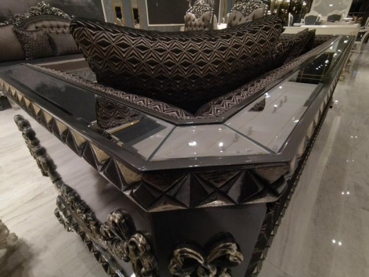 Komfortowy zestaw do salonu Ustawić 3+1+1 I New Luxury 2x Fotel Brown