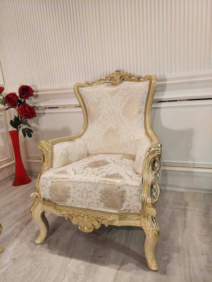 Zestaw sofowy Sofa 3+1 miejsce do siedzenia Fotel Tabela rzeźbione nogi stolik kawowy