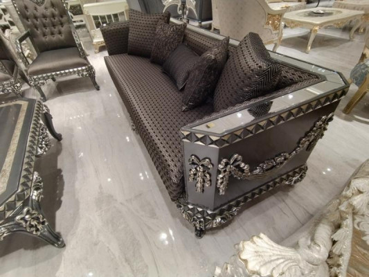 Pokój Dzienny Deluxe Ustawić Sofę I Fotel Sofę Premium I Fotel Nowy Brąz