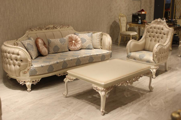 Stylowa Luksusowa 3-miejsce siedzące Sofa Salonowa Fotel Noble Meble Nowa
