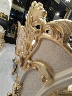Ustawić jadalnię Krzesło Zestaw 6x Krzesła Luxury Meble Grupa Fotel Zestaw wypoczynkowy