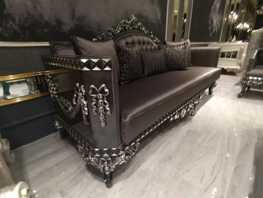Elegancka sofa trzyosobowa nowoczesna 3 miejsce do siedzenia Stylowa sofa 3 miejsce do siedzenia brązowa