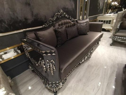 Elegancka sofa trzyosobowa nowoczesna 3 miejsce do siedzenia Stylowa sofa 3 miejsce do siedzenia brązowa
