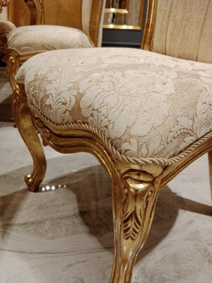 Kompletny zestaw 4x Krzesła Classic Ustaw jadalnia Drewno Design Krzesła Nowość